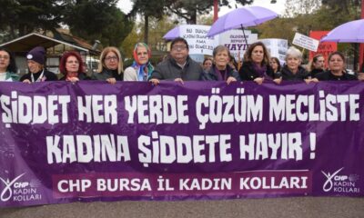 CHP Bursa İl Kadın Kolları’ndan 25 Kasım yürüyüşü