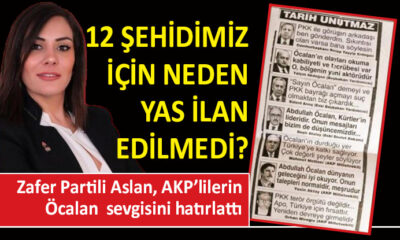 Zafer Partili Aslan ’12 şehit’ çıkışı