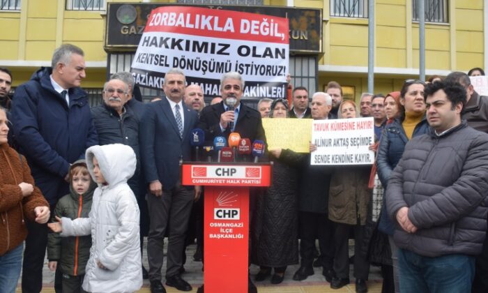 CHP Osmangazi’den Gaziakdemir’de rantsal dönüşüm tepkisi