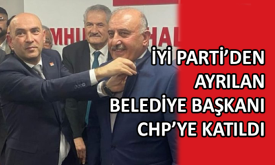 İYİ Parti’den bir ayrılık da belediye başkanından…