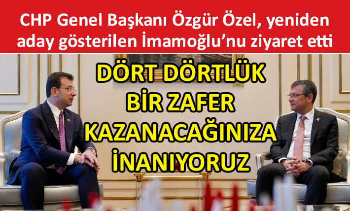 Özgür Özel’den İmamoğlu’na ‘adaylık’ ziyareti