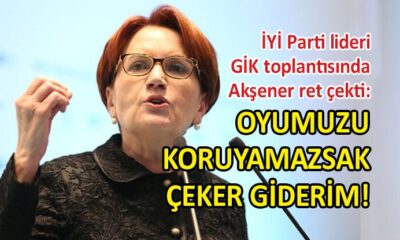 Akşener’den partililere istifa resti!