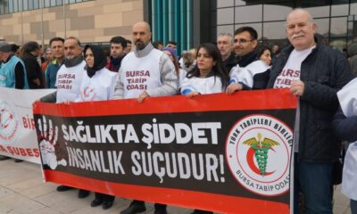 Bursa Tabip Odası ve sağlık emek meslek örgütlerinden doktora saldırıya kınama
