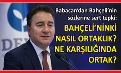 Babacan: Erdoğan’ın Bahçeli’yi kurtardığı kesin!