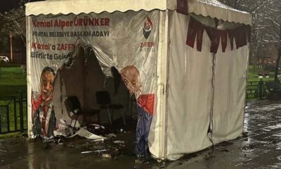 Zafer Partisi’nin seçim çadırına hain saldırı