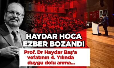 Prof. Dr. Haydar Baş, ‘minnet’le anıldı