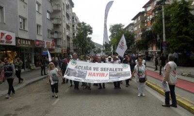 Emekliler Bursa’da açlığa ve sefalete karşı yürüdüler
